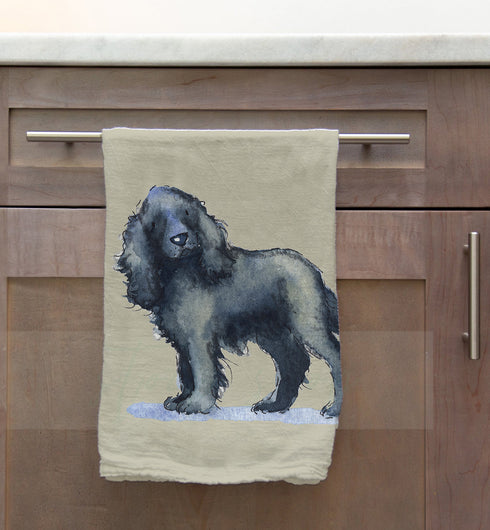 Cocker Black Tea Towel